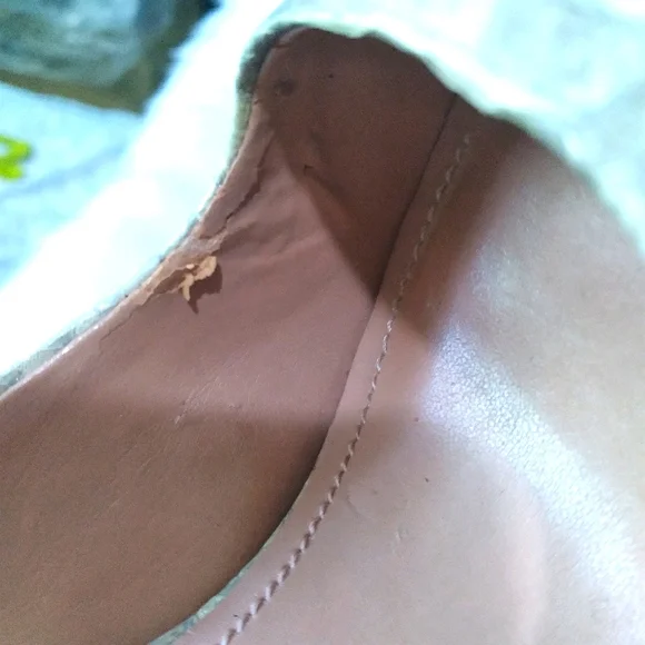 Vince Camuto  Platform Korsi Leather Snake Skin Silver Heels Size 5.5 - Picture 12 of 13